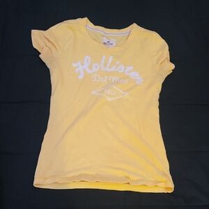 Hollister Yellow Short Sleeve Tee Classic Crew